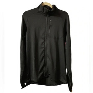 H&M ACTIVE BLACK FULL ZIP RUNNING JACKET